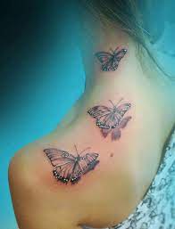Three Butterfly Shoulder Tattoo Share On Tumblr Facebook Twitter Google Stumbleupo Butterfly Tattoo On Shoulder Butterfly Tattoo Butterfly Tattoos For Women