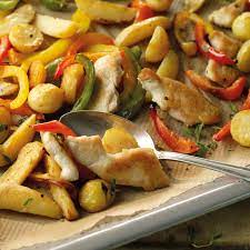 westernblech mit hahnchenbrust rezept ww deutschland rezept rezepte einfache gerichte fettarme rezepte