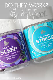 A Review Of The Goodbye Stress And Restful Sleep Olly Nutrition Gummy Supplements Available At Target Olly Olly Vitamins Sunburn Relief Instant Stress Help