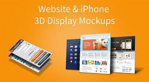 Website Iphone 3d Display Mockups Display Mockup Mockup Free Psd Website Mockup