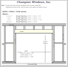 Rough Opening For Door Adnanali Co