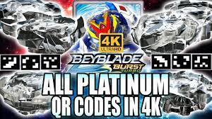 Beyblade burst toys for kids ages 8 years old and up to collect, customize, and compete! Todos Qr Codes De Platina Em 4k Beyblade Burst App Youtube