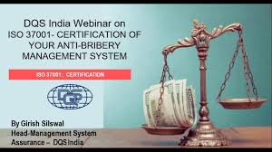 The bribery entails favors to any person or party inside and outside the organization to seek personal benefits. Dqs India Presents Free Webinar On Iso 37001 Anti Bribery Management System Youtube