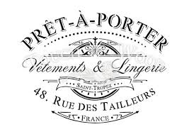 Shabby Chic Stencil Vintage French Pret A Porter Advert Etsy Laminas Vintage Para Imprimir Plantillas Imprimibles Tipografia Francesa