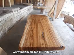 Wooden Table Slabs From Bali Natural Wood Countertops Large Dining Table With Natural Edge Bali Wo Natural Wood Table Wood Table Cherry Wood Furniture Decor