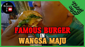With great burgers, comes great responsibility. Malaysian Burger Kaw Kaw Burger Wangsa Maju Youtube