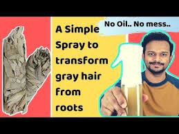 A Spl Natural Spray That Reverses Gray Hair From Roots Premature Graying Gray Beard With Sage You Reverse Gray Hair Grey Hair Natural Remedy Grey Beards