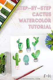 This is a great way to add a stunning garden decoration with little time or effort involved. How To Paint A Watercolor Cactus Plus 5 More Fox Hazel