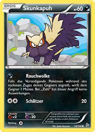 Stunky same as english name korean: Skunkapuh Pokedex