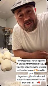 “Throwback to six months ago when we were in the trenches of R&D, figuring  it all out. Now we’re cranking out hundred loaves 🥖🔥a day like pros!,  Huge thanks 🙏🏽for all the love and support-it means the ...