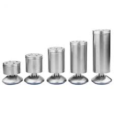 4 Sztuk Zestaw Wysokosc Regulowane Nogi Mebli Poziomu Stop Feet Srebrny Ze Stali Nierdzewnej Stol Lozko Sofa Szafka Nogi Metal Furniture Legs Stainless Steel Cabinets Adjustable Furniture Legs