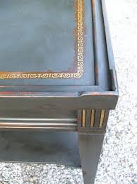 The Better Part Painting Leather Painted End Tables Leather Restoration