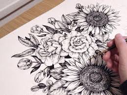 Art Black Cool Cute Dark Draw Drawing Draws Fashion Flower Flowers Girl Girls Grunge Indie Kawaii Outfit Outfit Tattoos Flower Tattoo Drawings