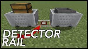 A detector rail is a block that can transport minecarts and can be used as a switchable redstone power source. How To Use Detector Rail In Minecraft Youtube