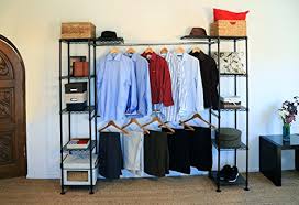 The frame is constructed from steel wire and finished in satin bronze. Seville Classics Expandable Double Rod Clothes Rack Closet Organizer System 58 To 83 W X 14 D X 72 Satin Bronze X X Pricepulse