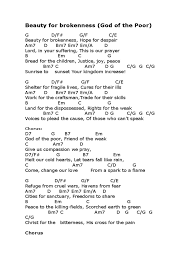 Eaa damai banget ya brada and sista lagunya. Beauty For Brokenness God Of The Poor Chords Pdf