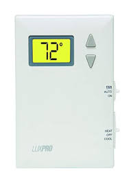 Introducing the new lux cag1500, our fully programmable thermostat that not only. Psd011b Lux Psd011b Luxpro Digital Non Programmable Thermostat Battery Powered 1 Heat 1 Cool