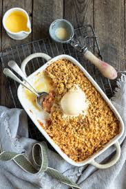 Guava Quince Crumble With Vanilla Bean Ice Cream Crush Recipe Caramel Crumble Quince Crumble Apple Crumble Bars