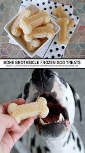 Recipe Bone Brothsicles Frozen Dog Treats The Yummy Goodness Of Bone Broth In A Cooling Froze Frozen Dog Treats Frozen Dog Treats Homemade Dog Food Recipes