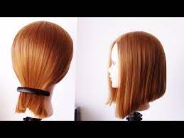Le carré plongeant pour cheveux bouclés. Carre Plongeant Avec Une Barrette Hyper Facile Youtube
