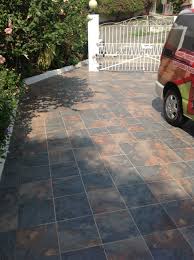 Slate Look Outdoor Tile Driveway Patio Ceramic Tile Creative Jamaica Homeimprovement Patio Tiles Outdoor Tiles Small Outdoor Patios