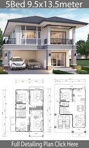 House exterior design is more important than ever, and ensuring that your home looks on point from the outside (as well as the inside), will ultimately bump from stunning completed projects to the latest decorating ideas you can try in your own space, you'll find plenty to keep you entertained and inspired. House Design 9 5x13 5m With 5 Bedrooms Home Ideas Poetazhnye Plany Domov Plany Etazhej Doma Plan Doma