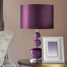 Design toscano art nouveau rose court victorian style hurricane table lamp, 16 inch, mauve pink. Chrome Glass Table Lamp Purple Colour Shade Living Room Bedroom Lighting Decor Bedroom Decor Lights Purple Table Lamp Contemporary Table Lamps