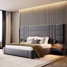 Offering a host of bedroom accessories, this contemporary bedroom set is designed to fulfill your storage requirements, proper lighting needs, and most importantly the need to relax. Tgv Interiores On Instagram Luxury And Elegance In A Bedroom Of Minimalist Lines Bedroom Interior Design Luxury Bedroom Bed Design Luxury Bedroom Design