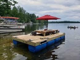 My Home Built Picnic Table Boat The U S S Anita Sangwitch Floating Picnic Table Picnic Table Property Design