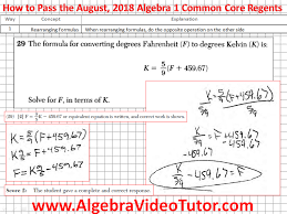Read on to learn exactly what the algebra 1 regents exam entails, what kinds of questions you can expect. How To Pass The Algebra 1 Regents August 2018 Edition
