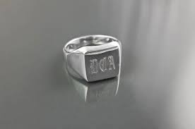 bague personnalisee argent 925 lettres initialesbijou etsy bague a empiler bague bague homme