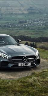 Grey Sports Car Mercedes Amg Gt 1080x2160 Wallpaper Mercedes Amg Mercedes Sports Car