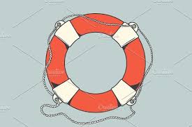 Life Buoy Illustration Vector Illustration Creative Sketches