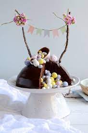 Chocolate Easter Egg Surprise Cake Bibbyskitchen Recipes Easter Baking Recipe Easter Eggs Chocolate Surprise Cake Cake