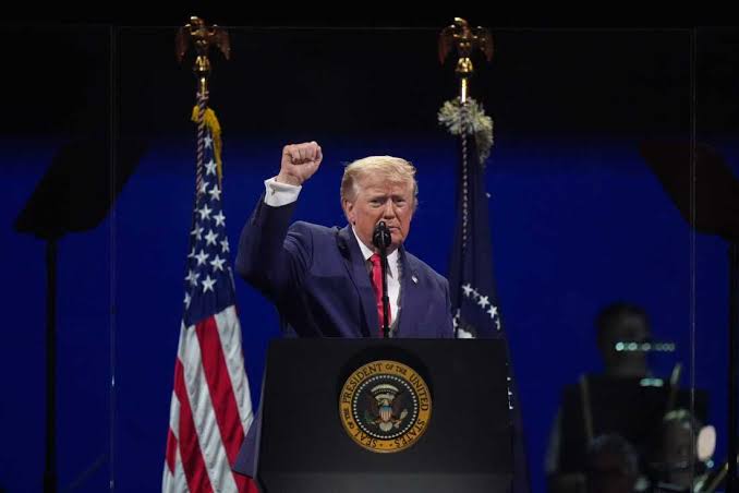 Trump addresses nation and fireworks light up National Mall after storm delay : NPR
