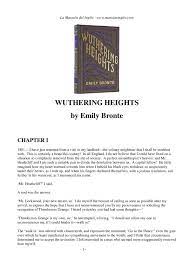 In the first part, we see what the narrator thinks about giving advice. Calameo Wuthering Heights