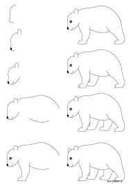 All right reserved about each tutorial by the creator member. How To Draw Step By Step Learn How To Draw A Bear With Simple Step By Step Instructions Drawing For Kids Animal Drawings Drawings