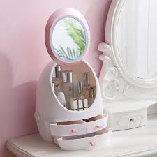 Led Hd Mirror Makeup Storage Box Cosmetic Organizer Case Makeup Storage Box Makeup Storage Led Makeup Mirror Makeup collection, beauty collection, makeup storage, palette storage, makeup hoarder, beauty storage, beauty got a dressing table!