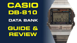 Men's data bank quartz watch with resin strap, black, 18 (model: Casio Ia 1000 Flip Top Data Bank Watch Guide Review Youtube