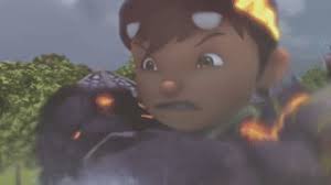 Boboiboy and his friends must protect his elemental powers from an ancient villain seeking to regain control and wreak cosmic havoc. Boboiboy The Movie English Boboiboy Quake Punching On Make A Gif