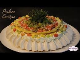 Recette De Pavlova Aux Fruits Exotiques Youtube Recette Pavlova Pavlova Recette