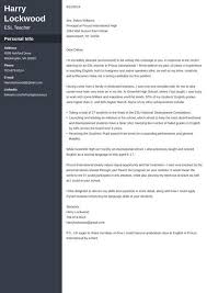 You've got two to four seconds to grab a potential employer's interest with your cover letter, according to romona camarata, regional director for r.l. Esl Teacher Cover Letter Sample Also For No Experience
