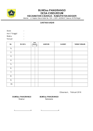 Maybe you would like to learn more about one of these? Contoh Daftar Hadir