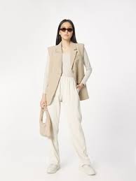 Loosefit Pantalon 'Angelo' Neo Noir en Ivoire