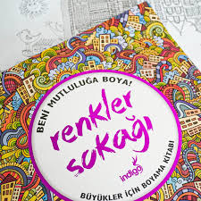 Renkler Sokagi Buyukler Icin Boyama Kitabi Muhiku