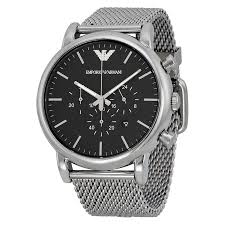 Emporio Armani Classic Chronograph Black Dial Men S Watch Ar1808 Watches For Men Classic Watches Best Watches For Men