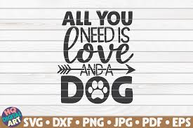 Love Dog Paw Svg