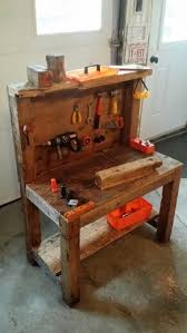 Rustic Kid S Workbench Kids Workbench Rustic Kids Kids Tool Bench