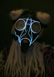 Wasteland Light Up Mask Rave Mask Mask Light Up