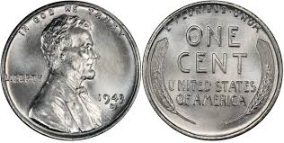 1943 D 1c Regular Strike Lincoln Cent Wheat Reverse